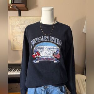 Brandy Melville Navy Niagara Falls Sweater